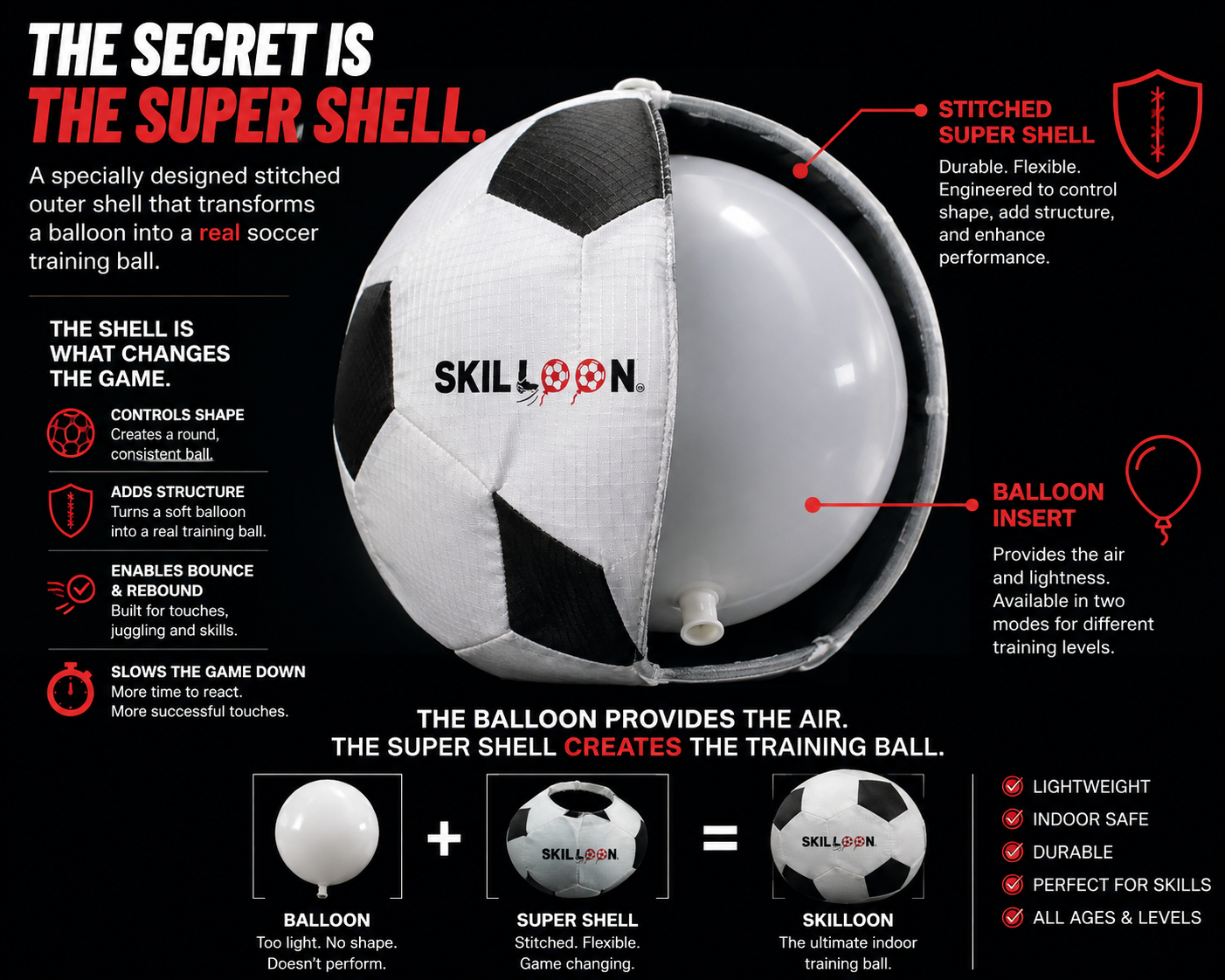 Soccer Training Ball for Kids - SKILLOON Juggling Trainer